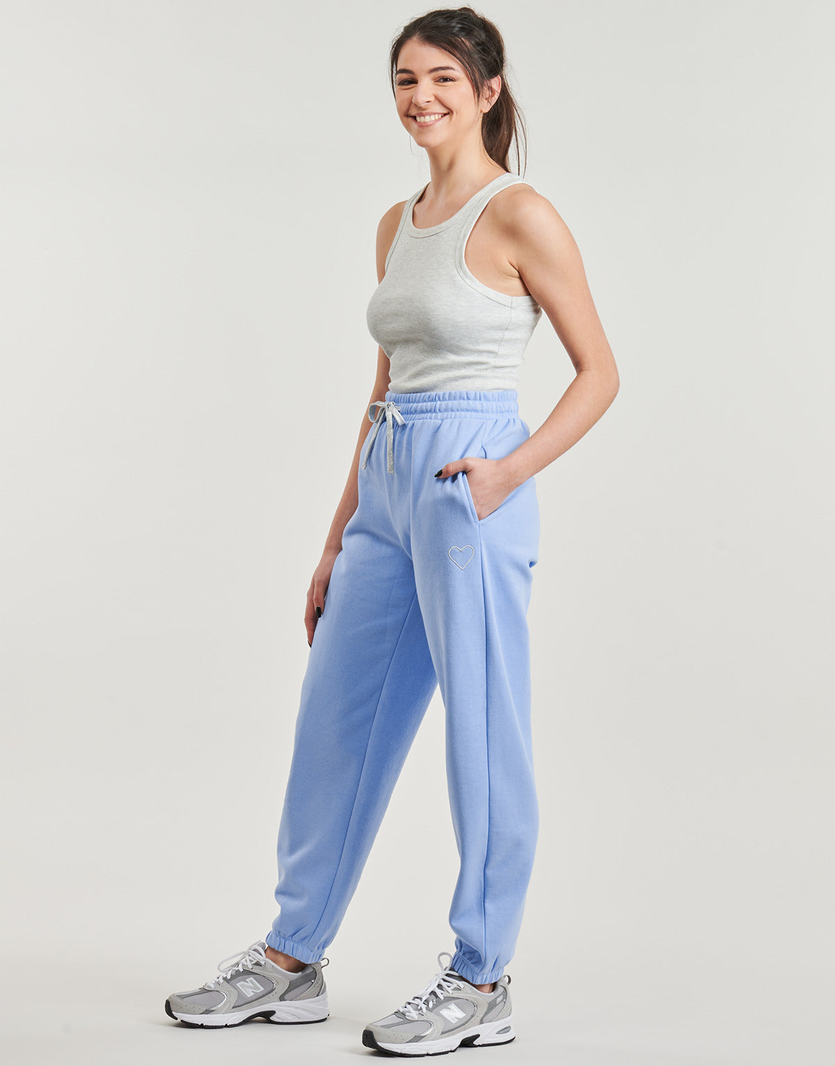 Pantaloni Sportivi Donna Only  ONLNOOMI  Blu