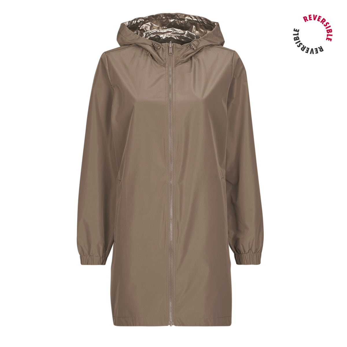Parka Donna Only  ONLFRY REV METALLIC  Marrone
