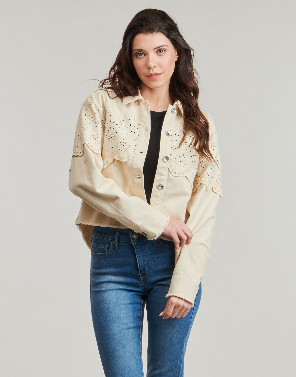 Giacca in jeans Donna Only  ONLELENA   Bianco