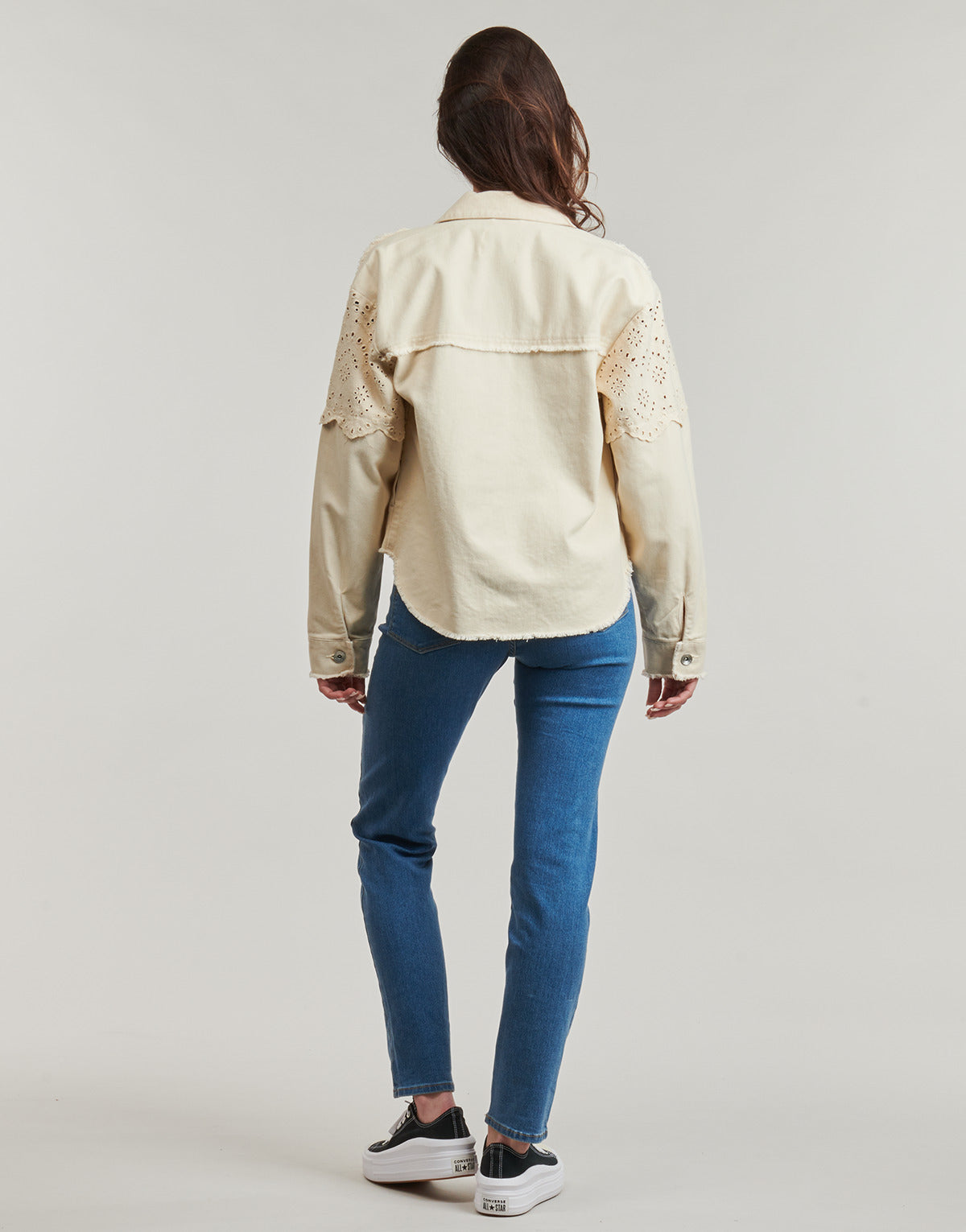 Giacca in jeans Donna Only ONLELENA Bianco