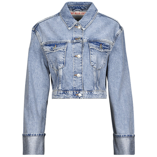 Giacca in jeans Donna Only ONLHOLLYWOOD CRYSTAL Blu