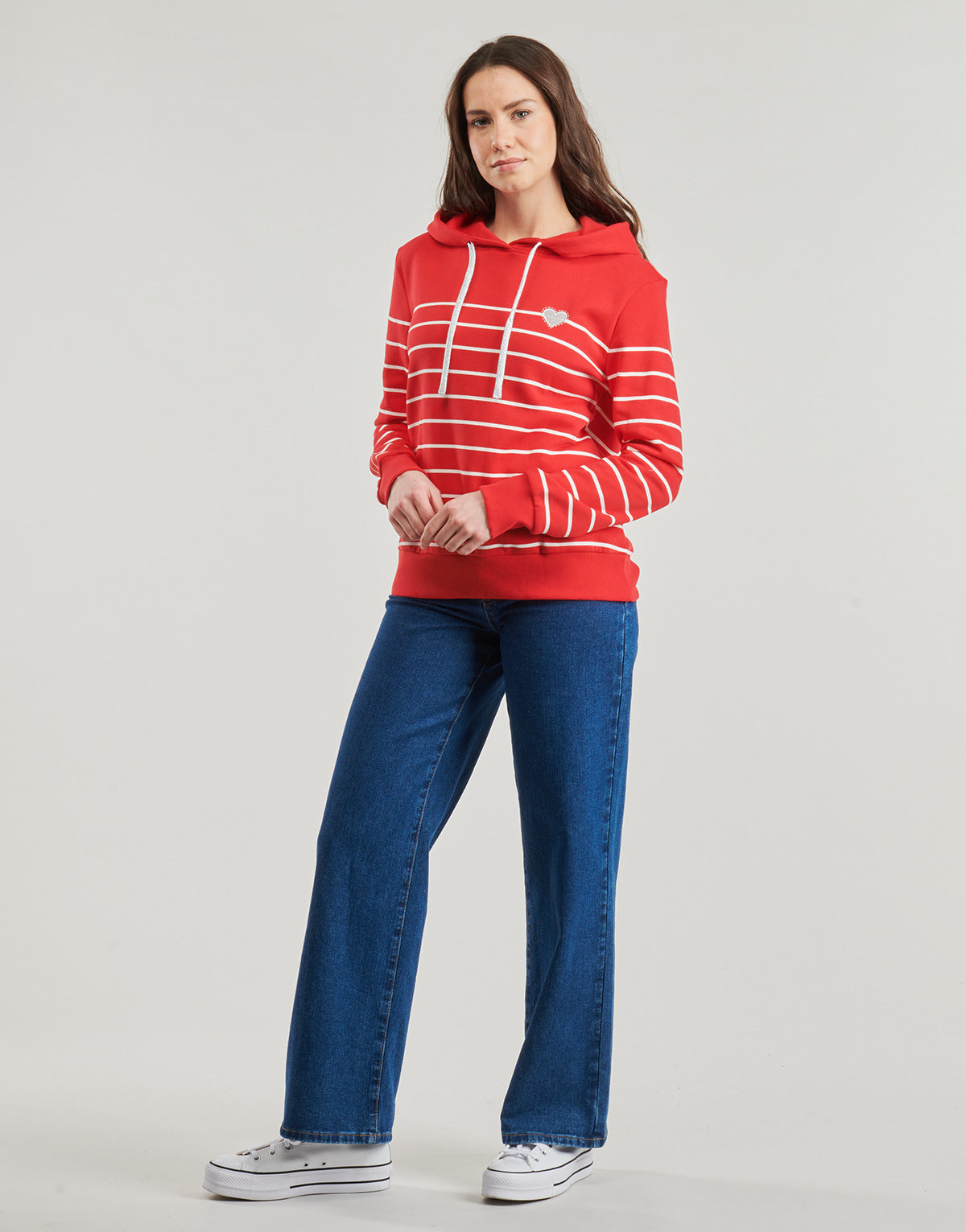 Felpa Donna Only ONLADELLE Rosso