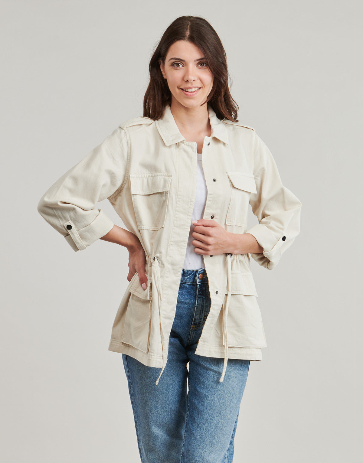 Giacca Donna Only ONLKENYA Beige