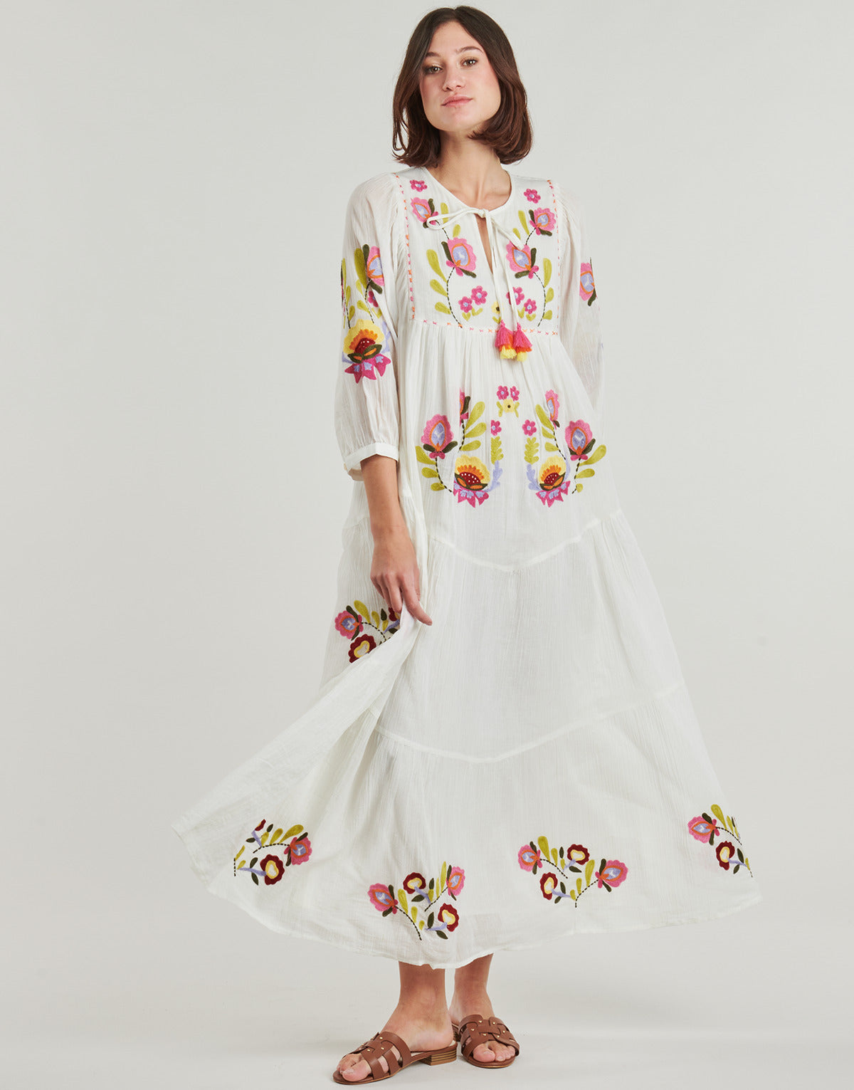 Abito lungo Donna Derhy CLAIRE ROBE Bianco