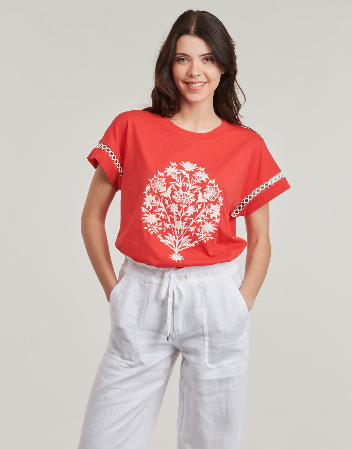 T-shirt Donna Derhy ZIBELINE TEE SHIRT Arancio