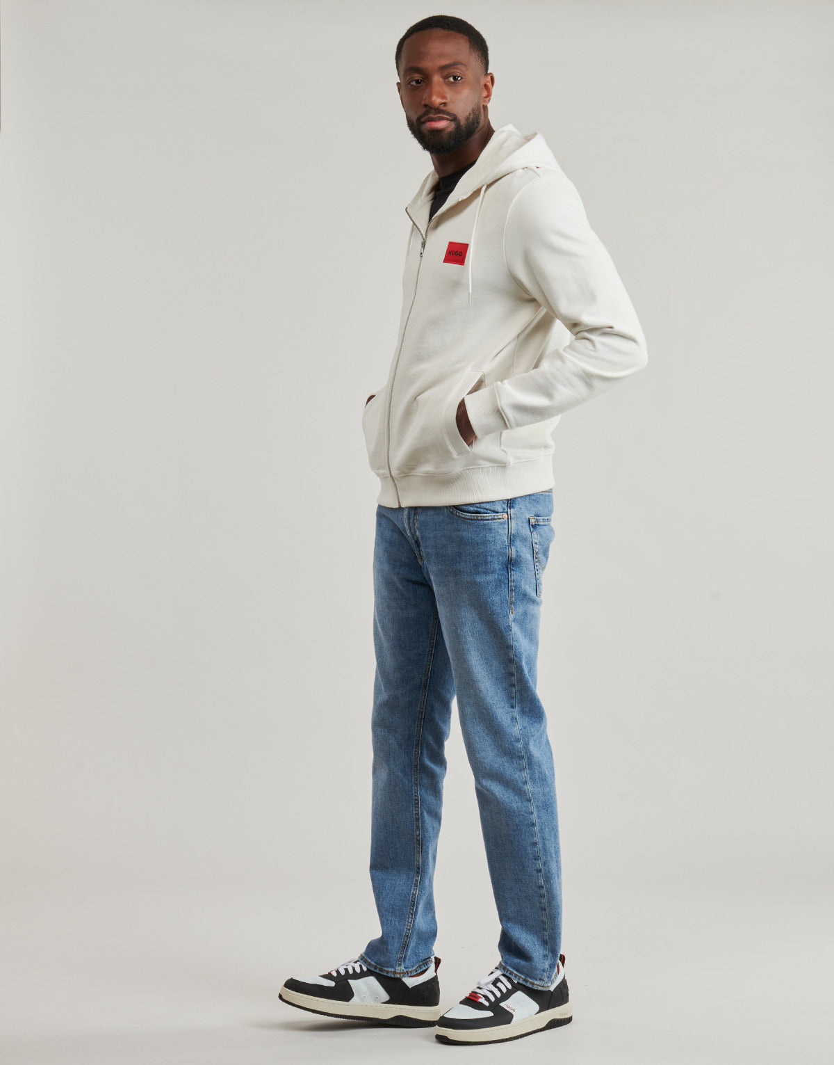 Felpa Uomo HUGO  Daple212  Bianco