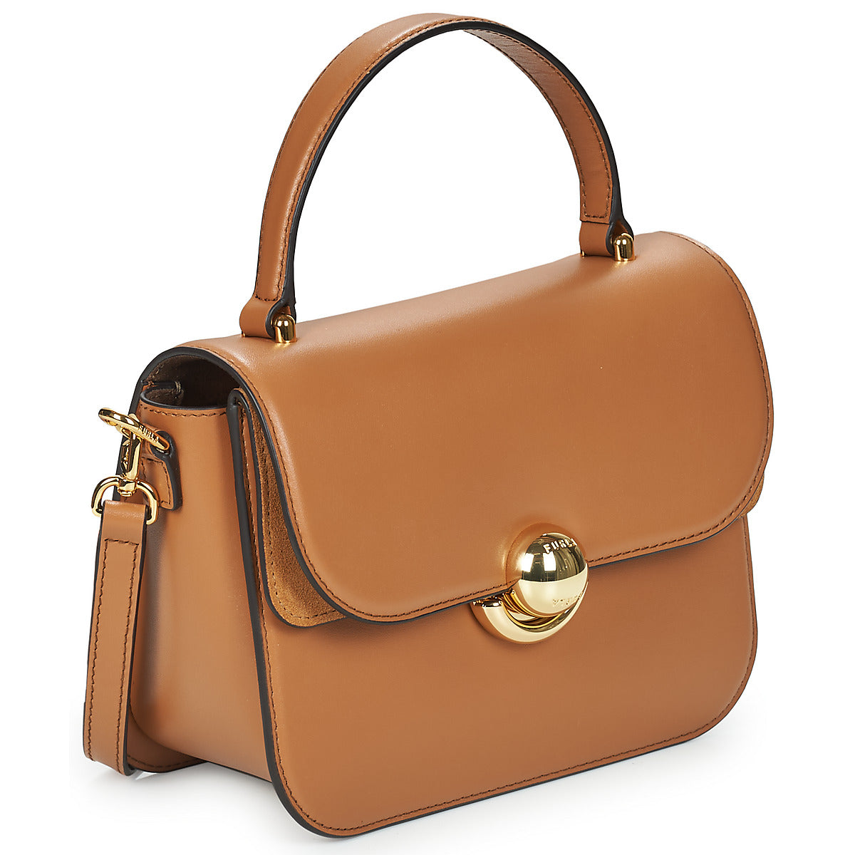 Borsette Donna Furla  FURLA SFERA MINI TOP HANDLE  Marrone