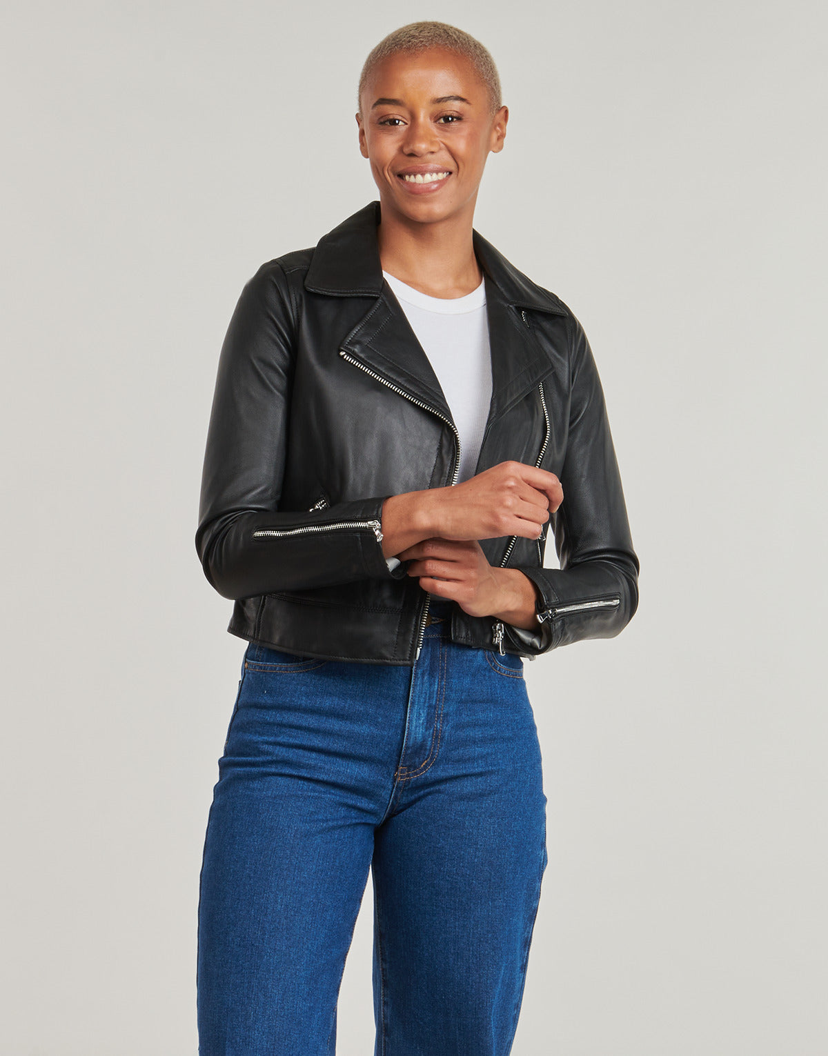 Giacca in pelle Donna Oakwood MAXINE Nero