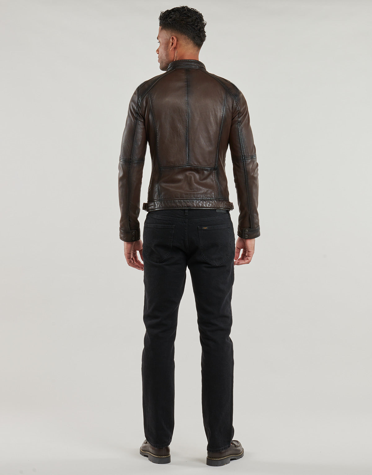 Giacca in pelle Uomo Oakwood CASEY Marrone