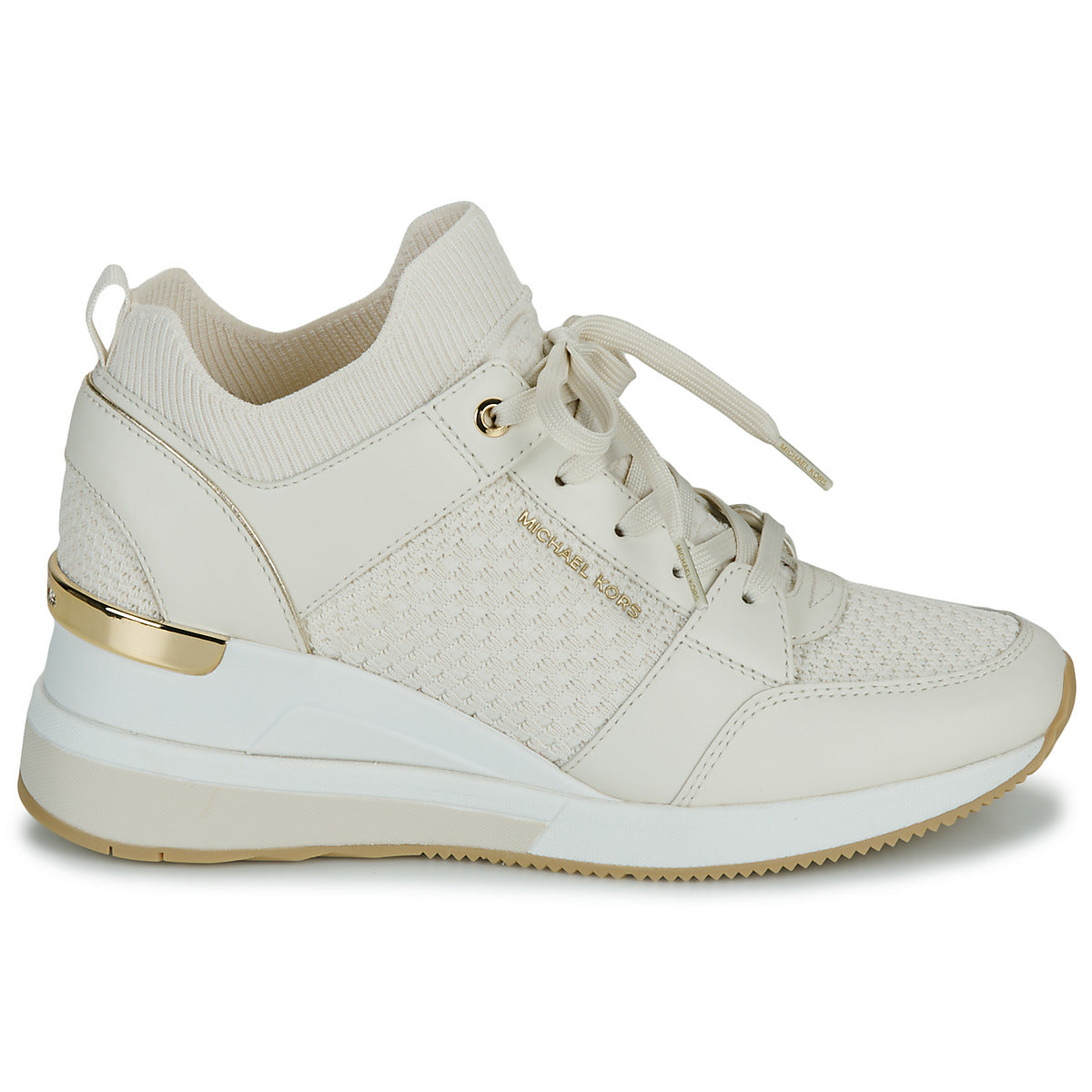 Sneakers alte Donna MICHAEL Michael Kors GEORGIE KNIT TRAINER Beige