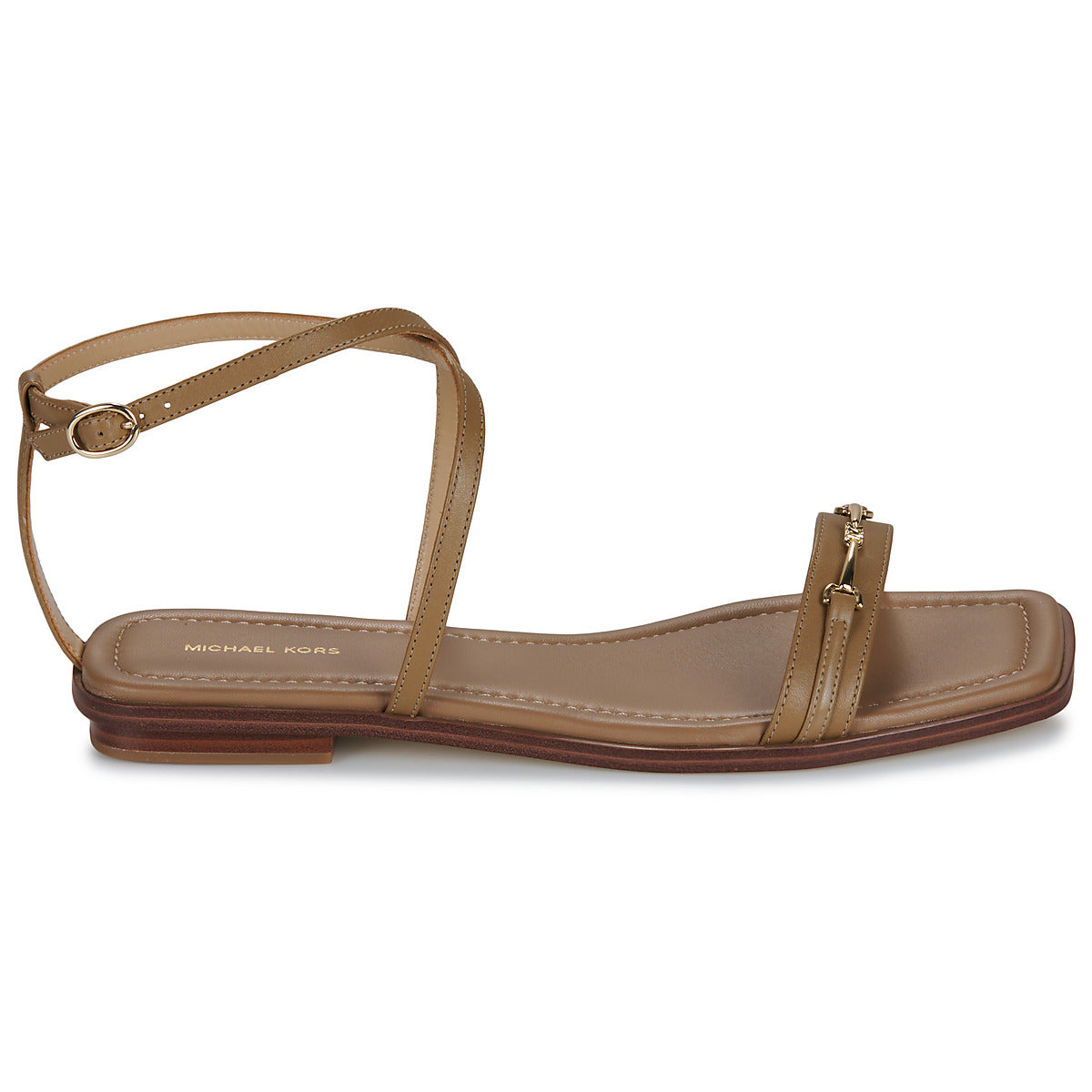Sandali Donna MICHAEL Michael Kors LENA FLAT SANDAL Marrone
