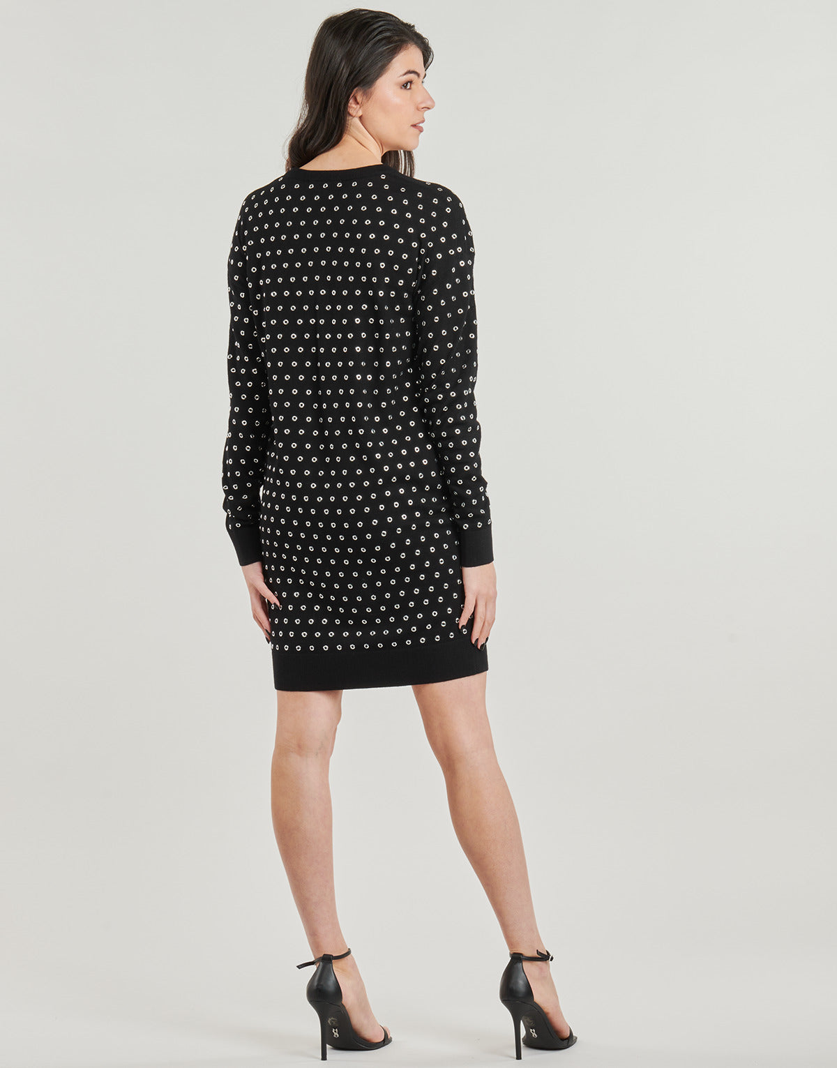 Abito corto Donna MICHAEL Michael Kors CREW NK GROMMET MINI DRS Nero