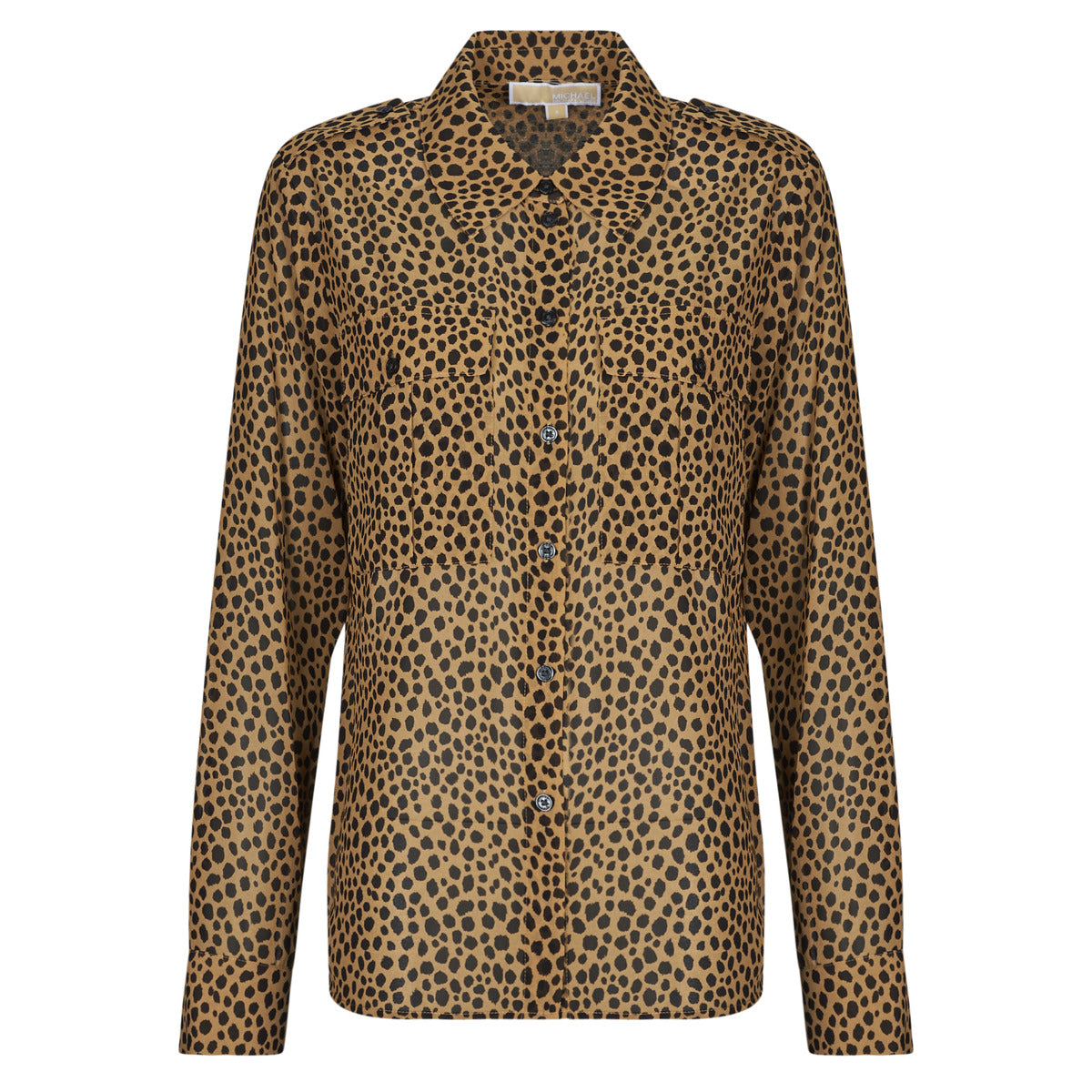 Camicia Donna MICHAEL Michael Kors CHEETAH BTN DOWN BLS Marrone