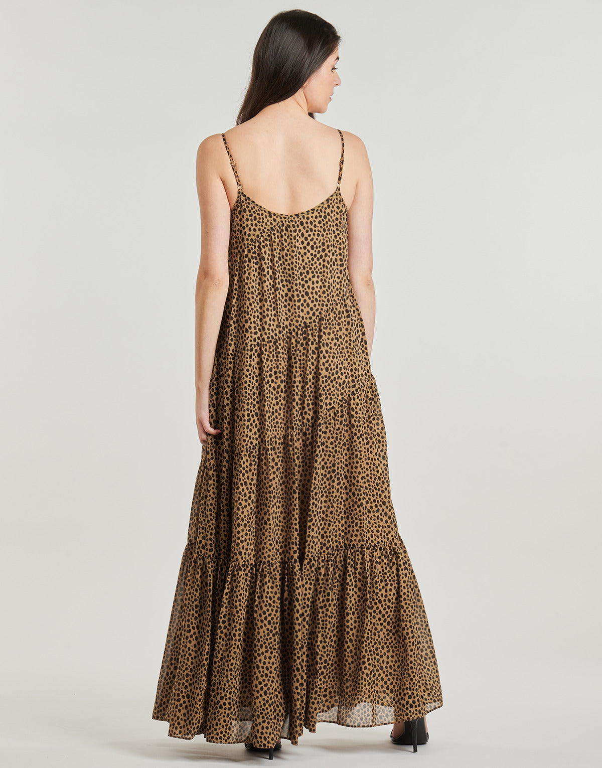 Abito lungo Donna MICHAEL Michael Kors MAXI TIERED SLIP DRESS Multicolore