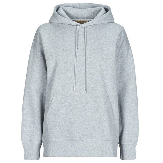 Felpa Donna MICHAEL Michael Kors EMBOSSED LOGO HOODIE Grigio