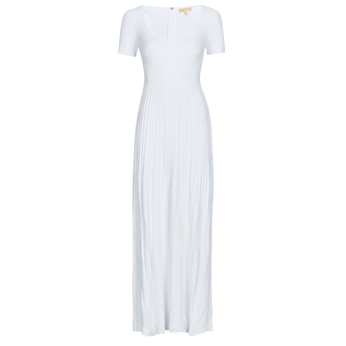 Abito lungo Donna MICHAEL Michael Kors EMPIRE SCOOP SS MAXI DRS Bianco