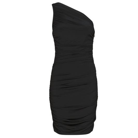 Abito corto Donna MICHAEL Michael Kors RUCHED 1 SHLDR MINI DRESS Nero