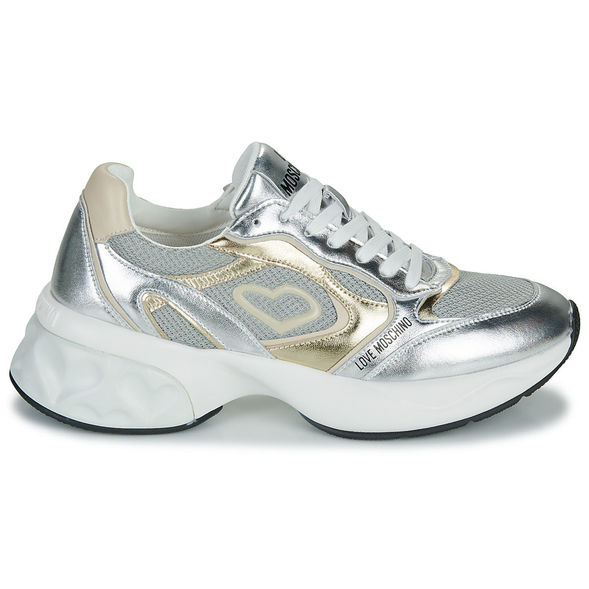Sneakers basse Donna Love Moschino  CRYSTAL LOVE SNEAKER  Multicolore