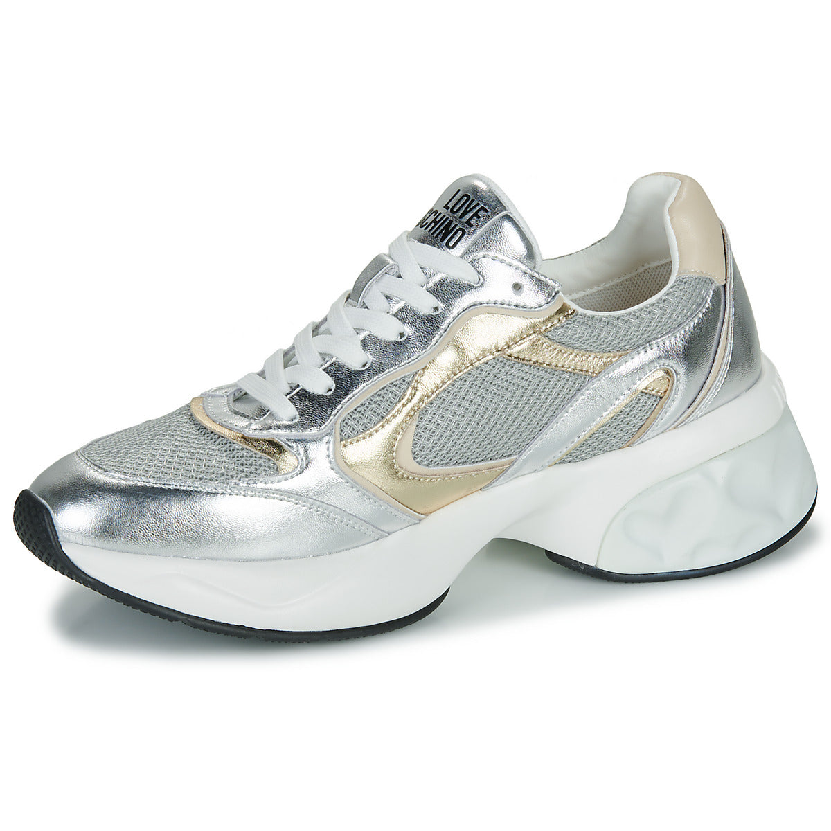 Sneakers basse Donna Love Moschino CRYSTAL LOVE SNEAKER Multicolore