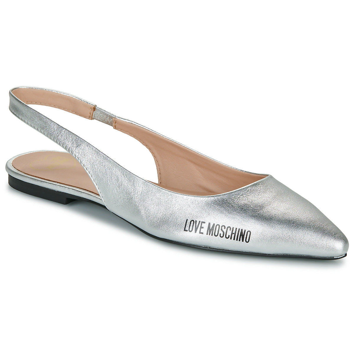 Ballerine Donna Love Moschino LAME BALLERINA Argento