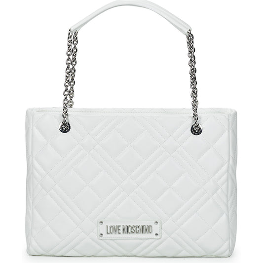 Borsa a spalla Donna Love Moschino QUILTED BAG JC4145 Bianco