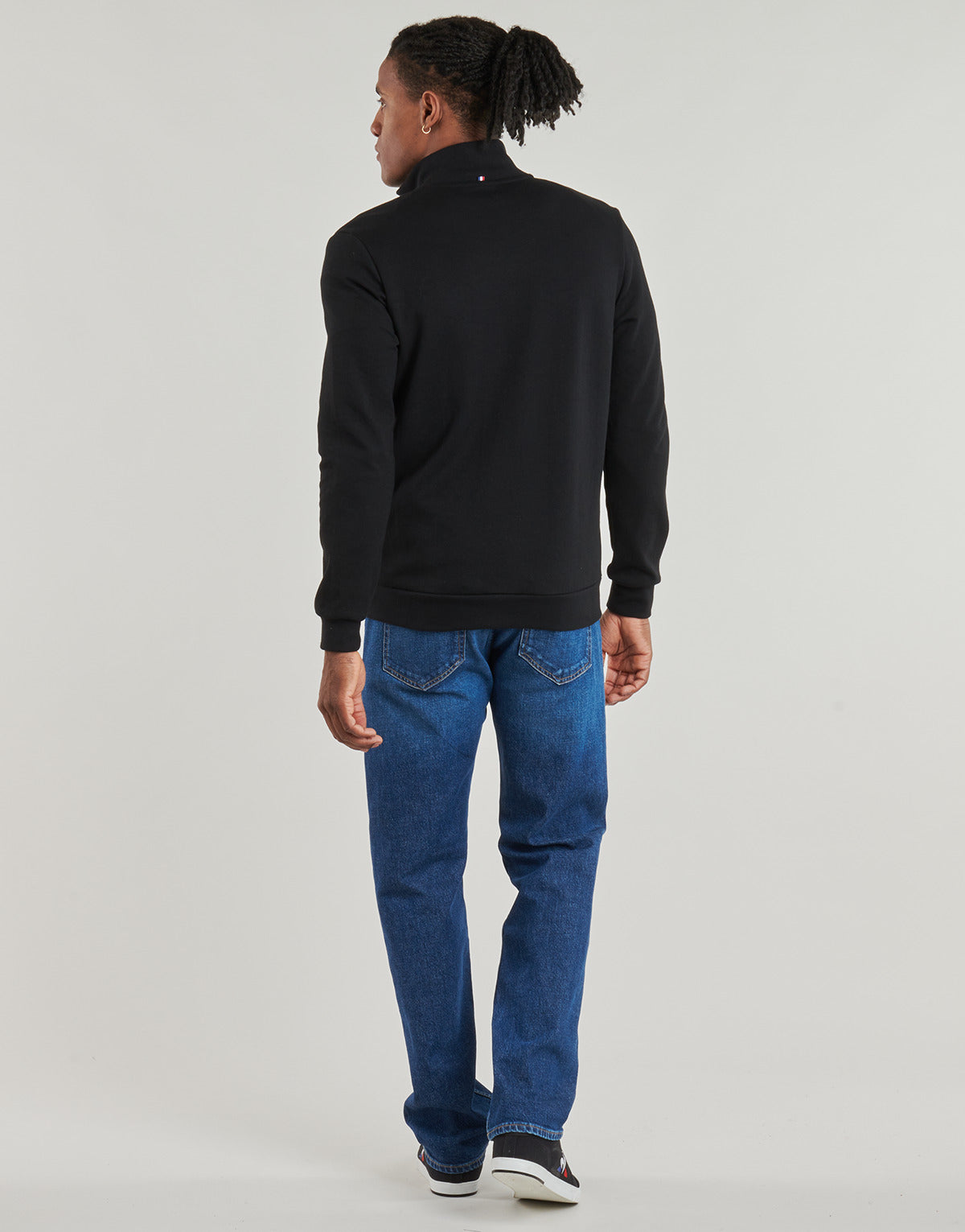 Giacca Sportiva Uomo Le Coq Sportif  ESS FZ SWEAT N°1 M  Nero