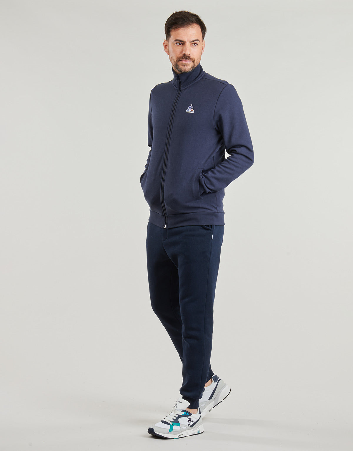 Felpa Uomo Le Coq Sportif  ESS FZ SWEAT N°1 M  Marine