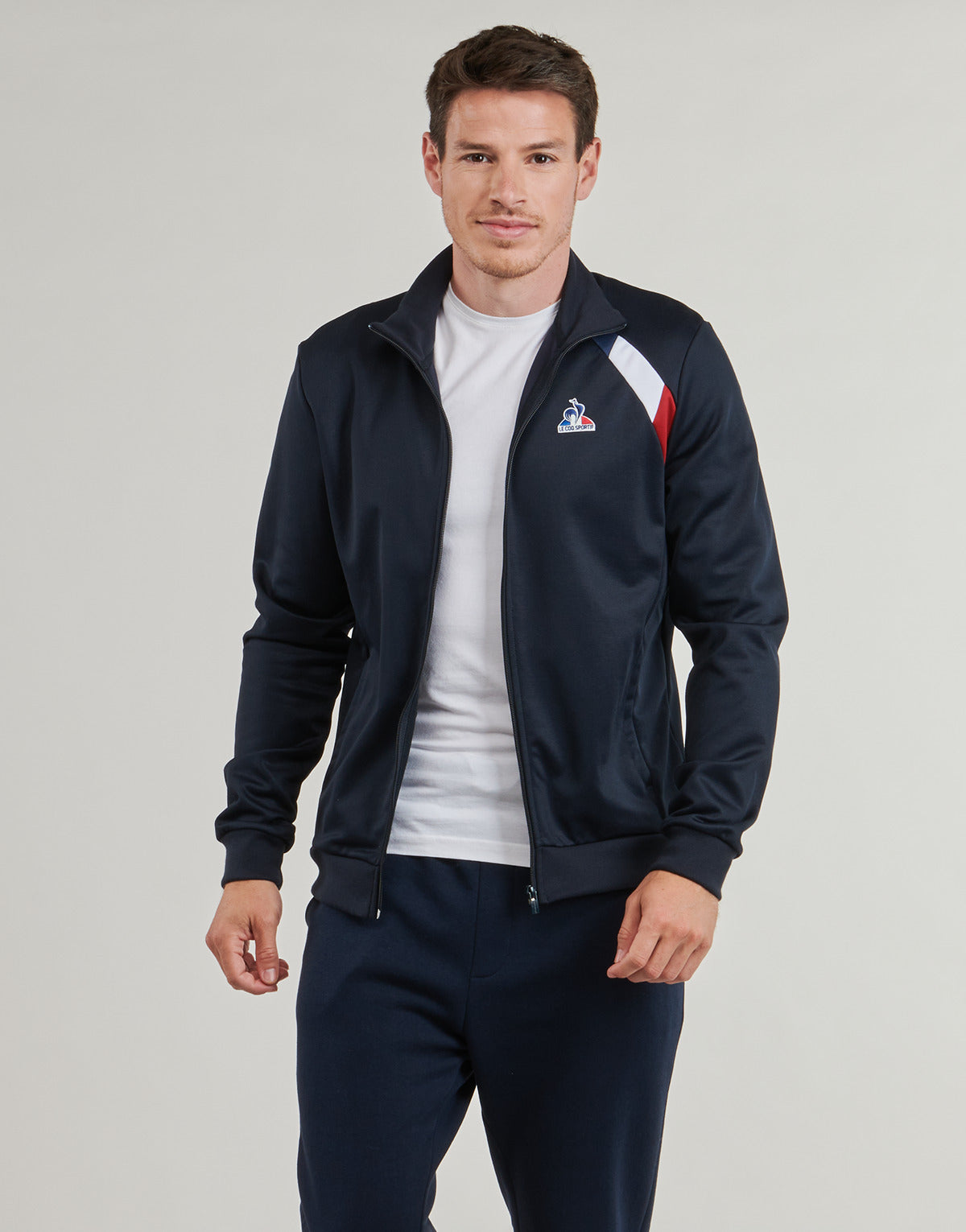 Giacca Sportiva Uomo Le Coq Sportif  TRI SP FZ SWEAT N°1 M  Marine