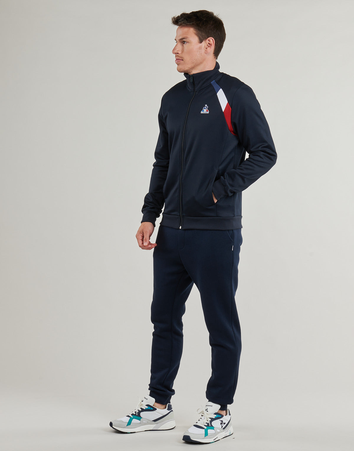 Giacca Sportiva Uomo Le Coq Sportif  TRI SP FZ SWEAT N°1 M  Marine