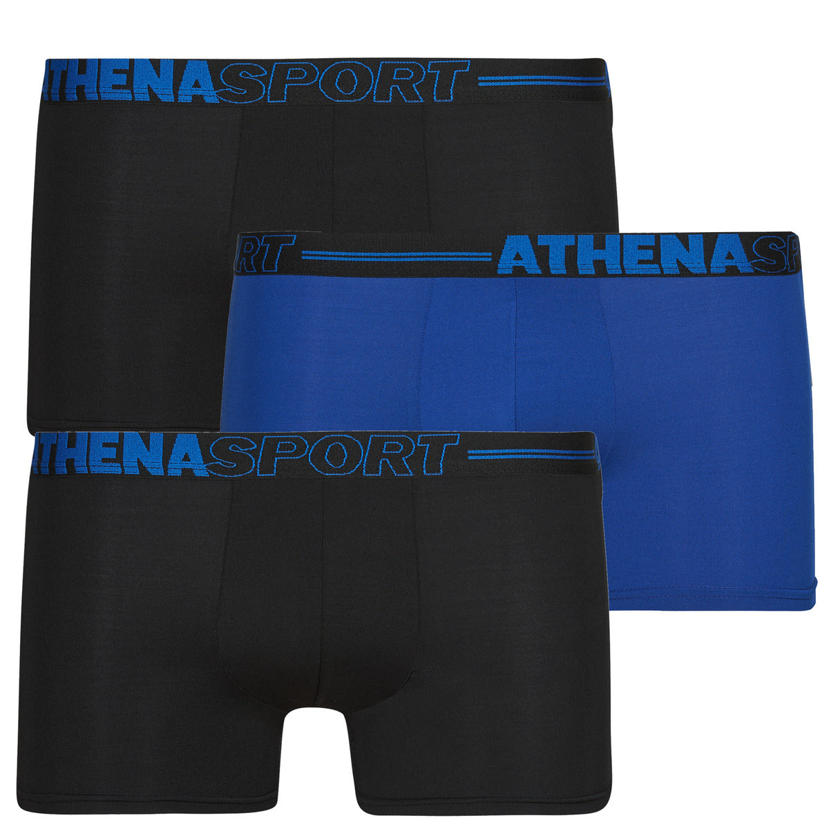 Boxer Uomo Athena  ECO SPORT  Pack de 3  Nero
