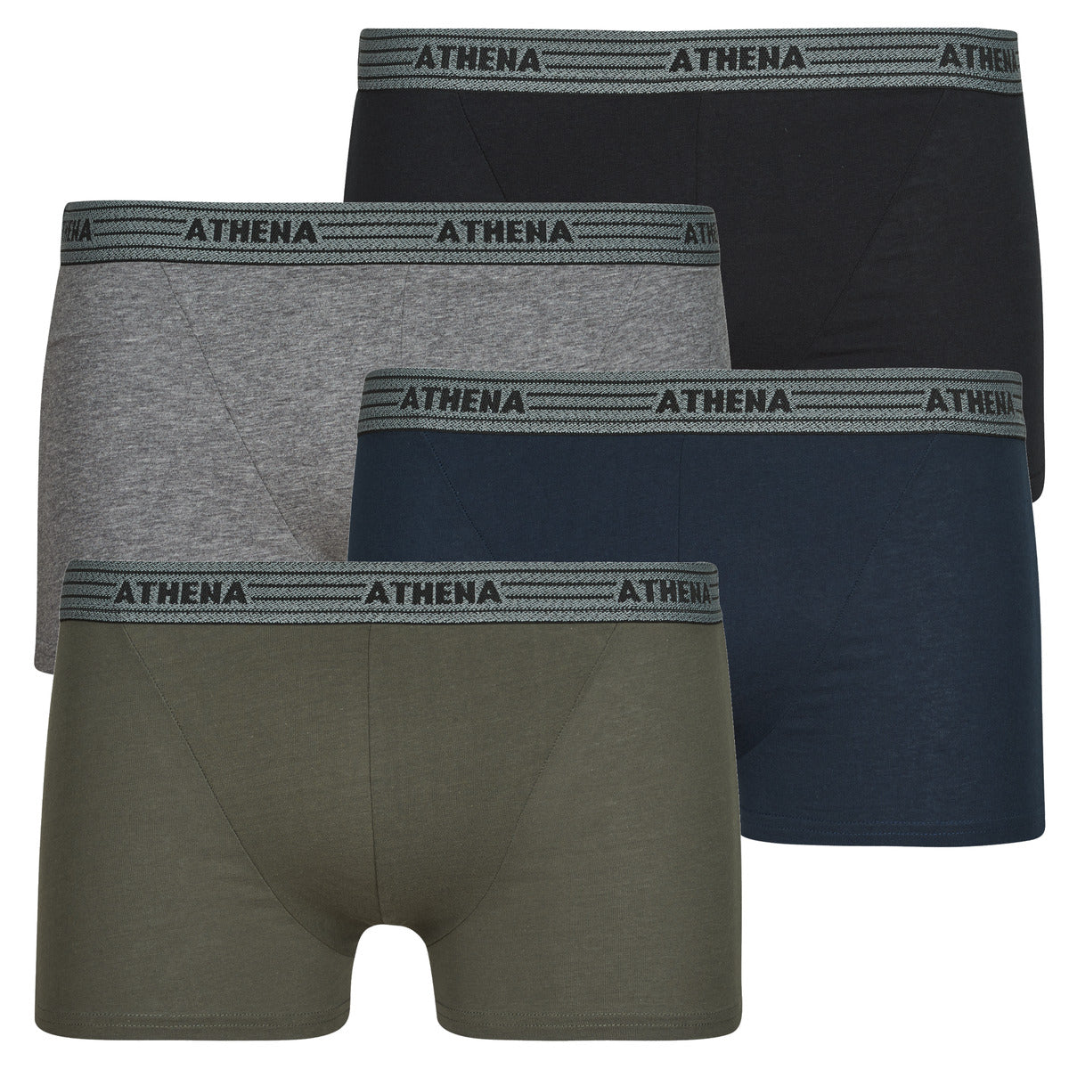 Boxer Uomo Athena  BASIC COTON Pack de 4  Marine