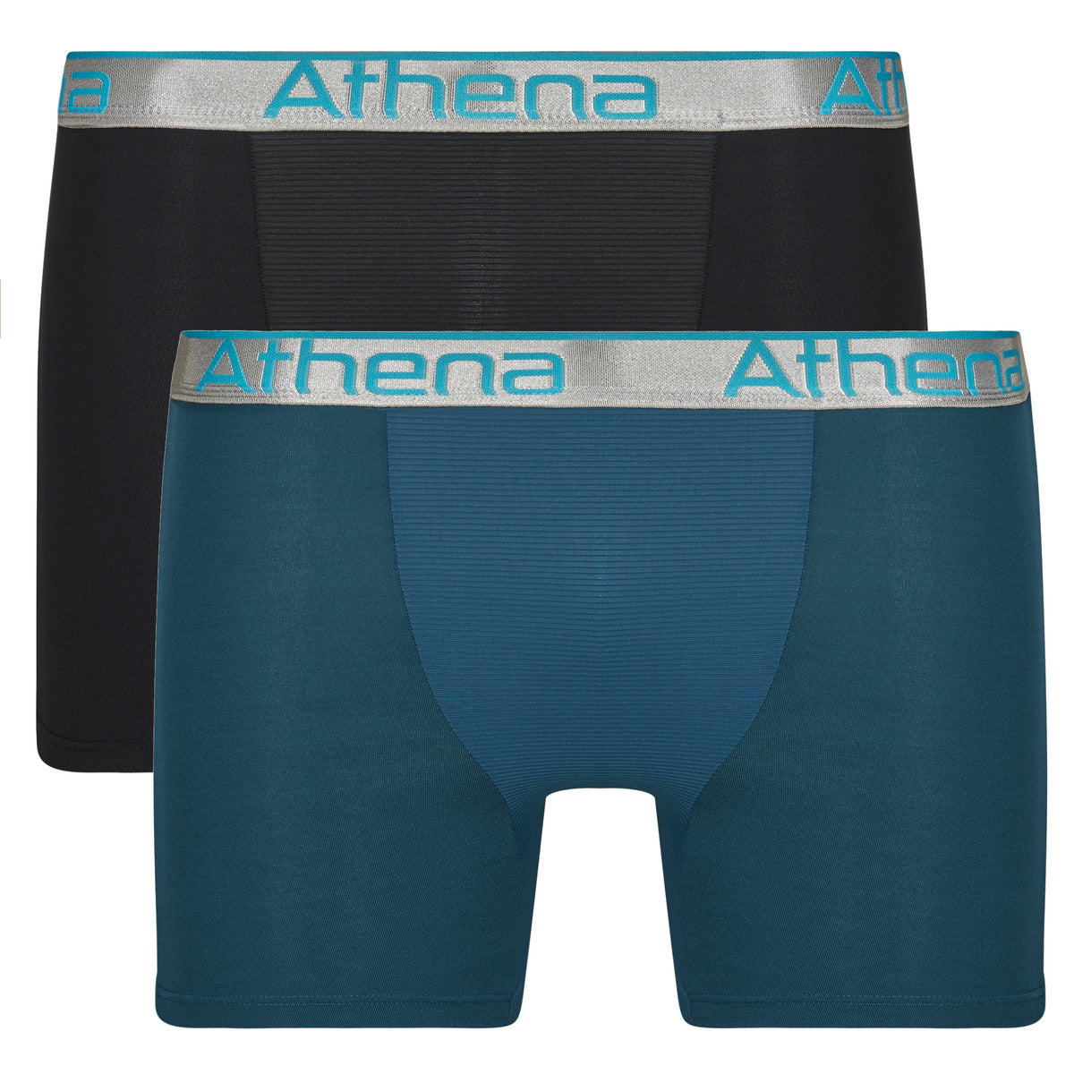 Boxer Uomo Athena  720 STRETCH ADJUST Pack de 2  Nero