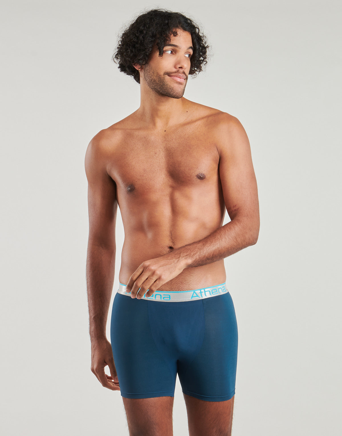 Boxer Uomo Athena 720 STRETCH ADJUST Pack de 2 Nero