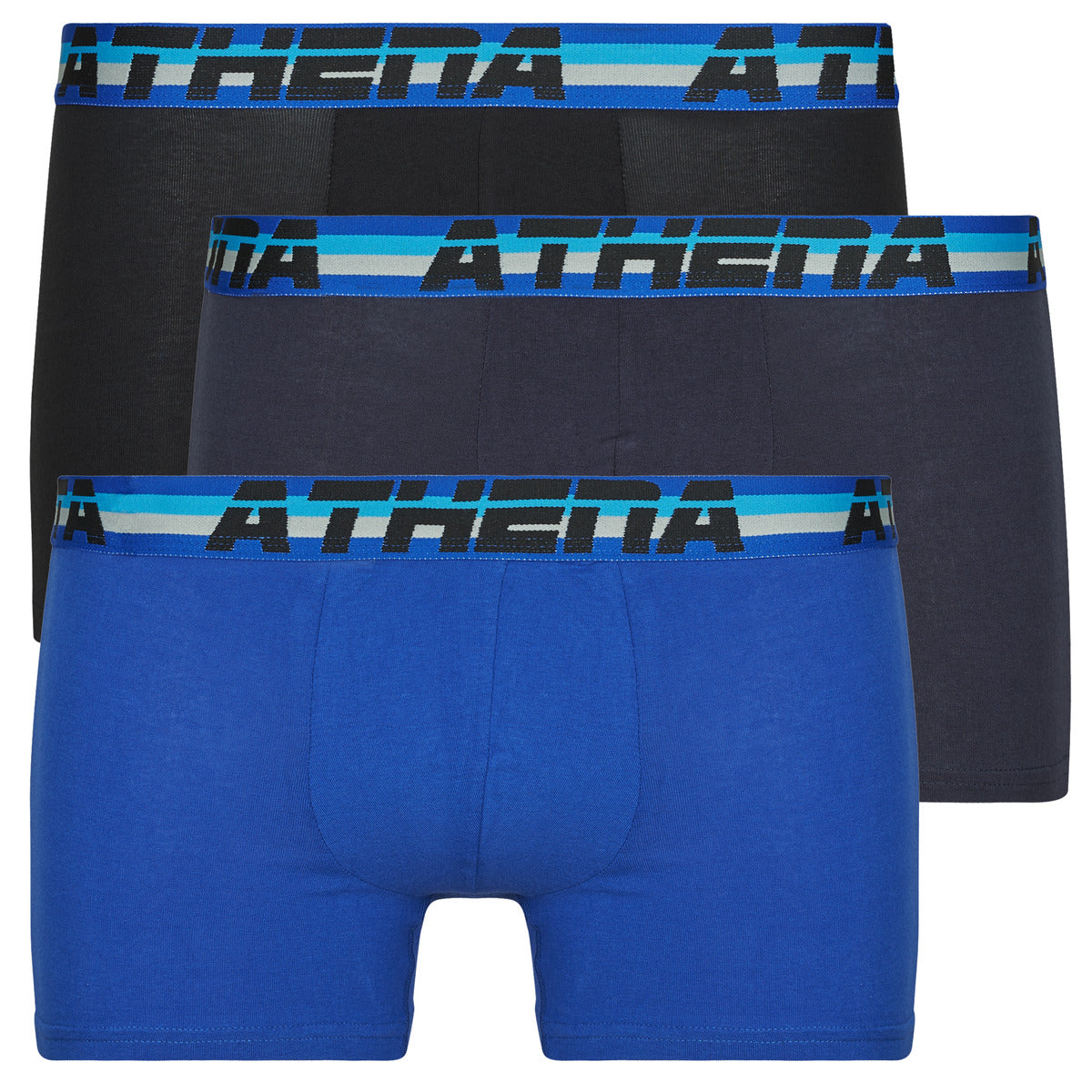 Boxer Uomo Athena 720 STRETCH COTON Pack de 3 Nero