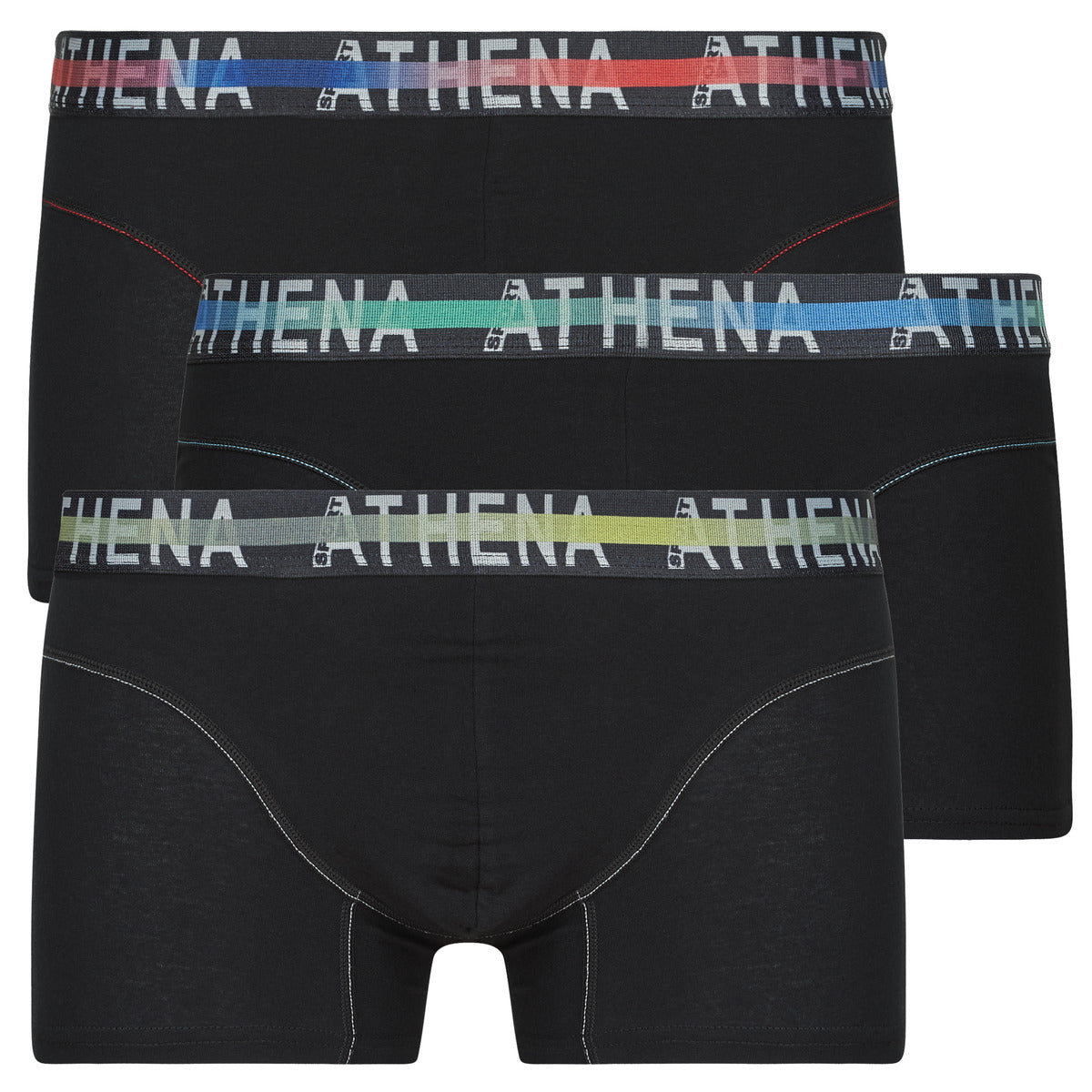 Boxer Uomo Athena ENDURANCE 24H Pack de 3 Nero