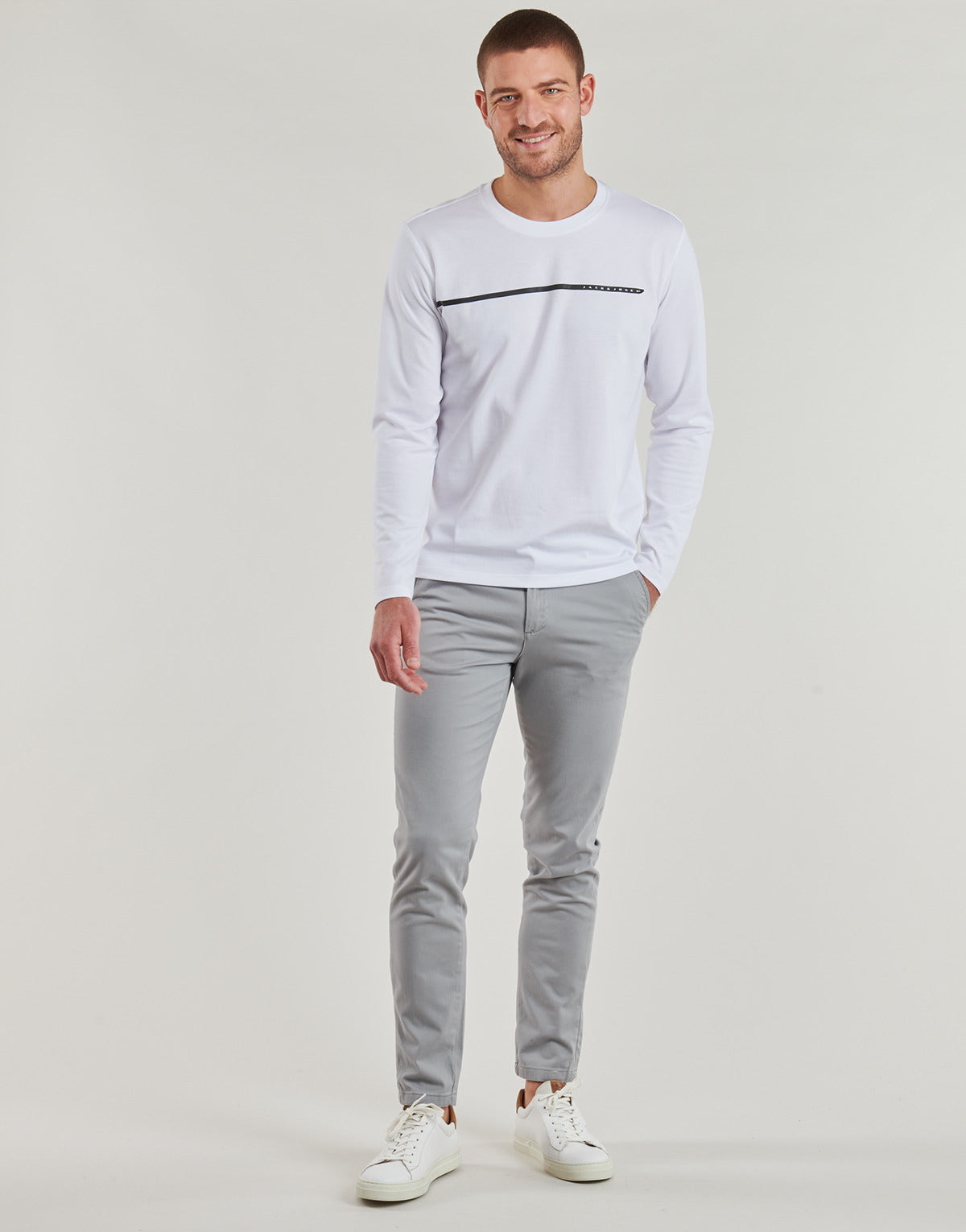 Pantalone Chino Uomo Jack & Jones  JPSTMARCO  Grigio