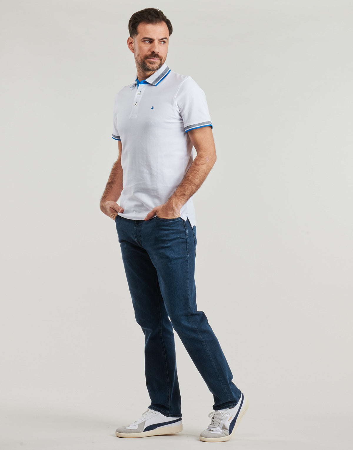 Jeans Uomo Jack & Jones  JJICLARK JJORIGINAL  Blu