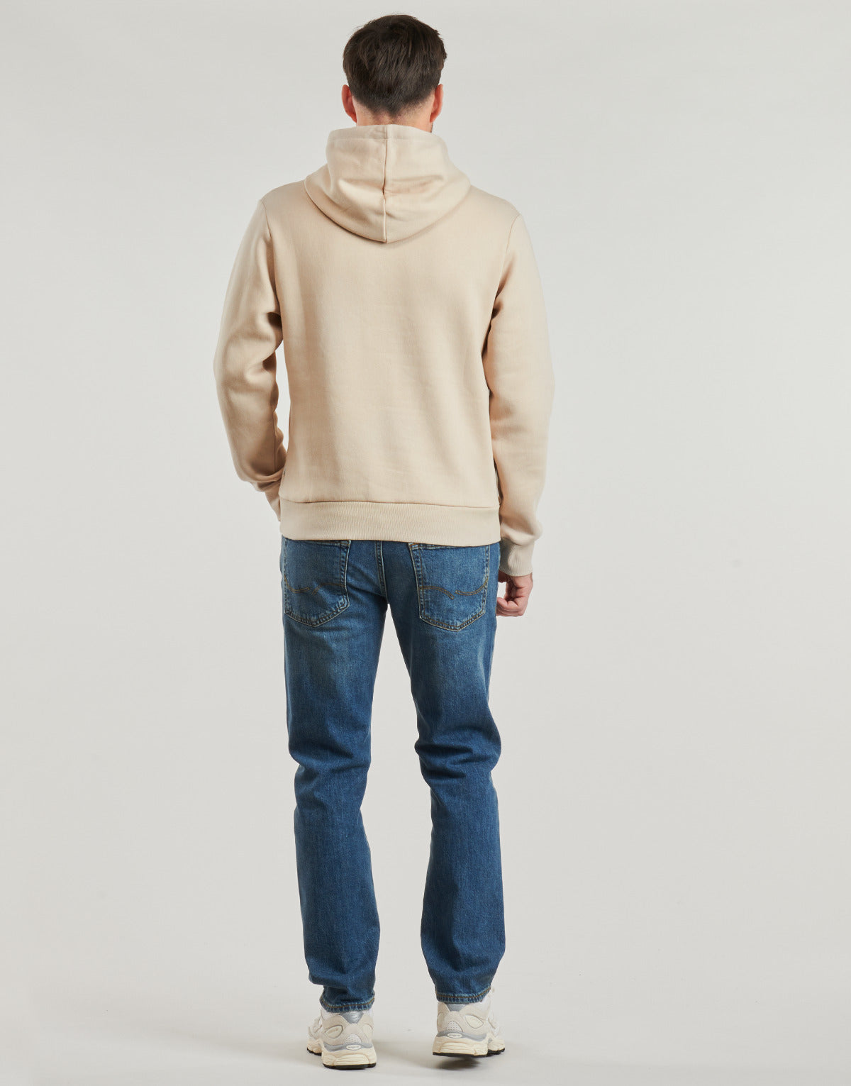 Felpa Uomo Jack & Jones  JJECORP LOGO SWEAT HOOD  Beige