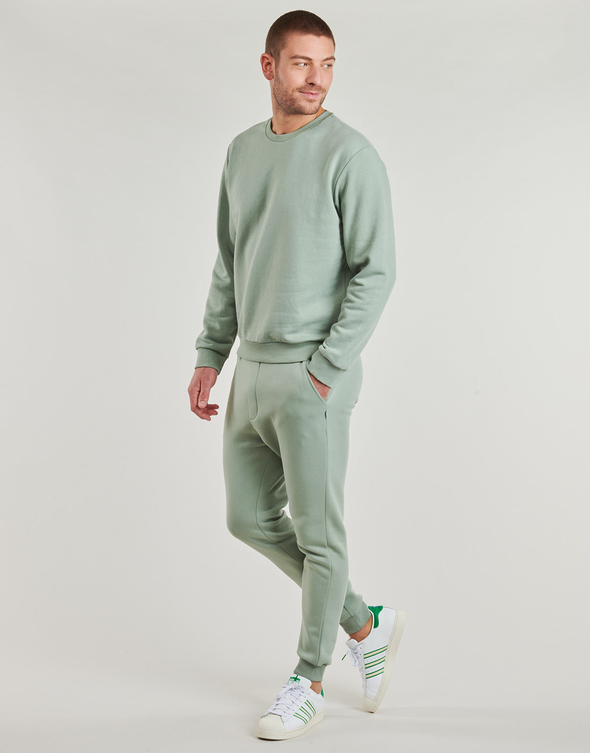 Felpa Uomo Jack & Jones JJEBRADLEY Verde