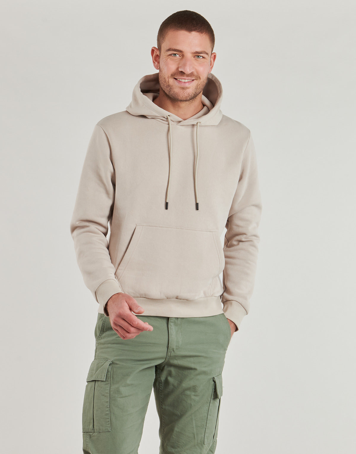 Felpa Uomo Jack & Jones  JJEBRADLEY  Beige