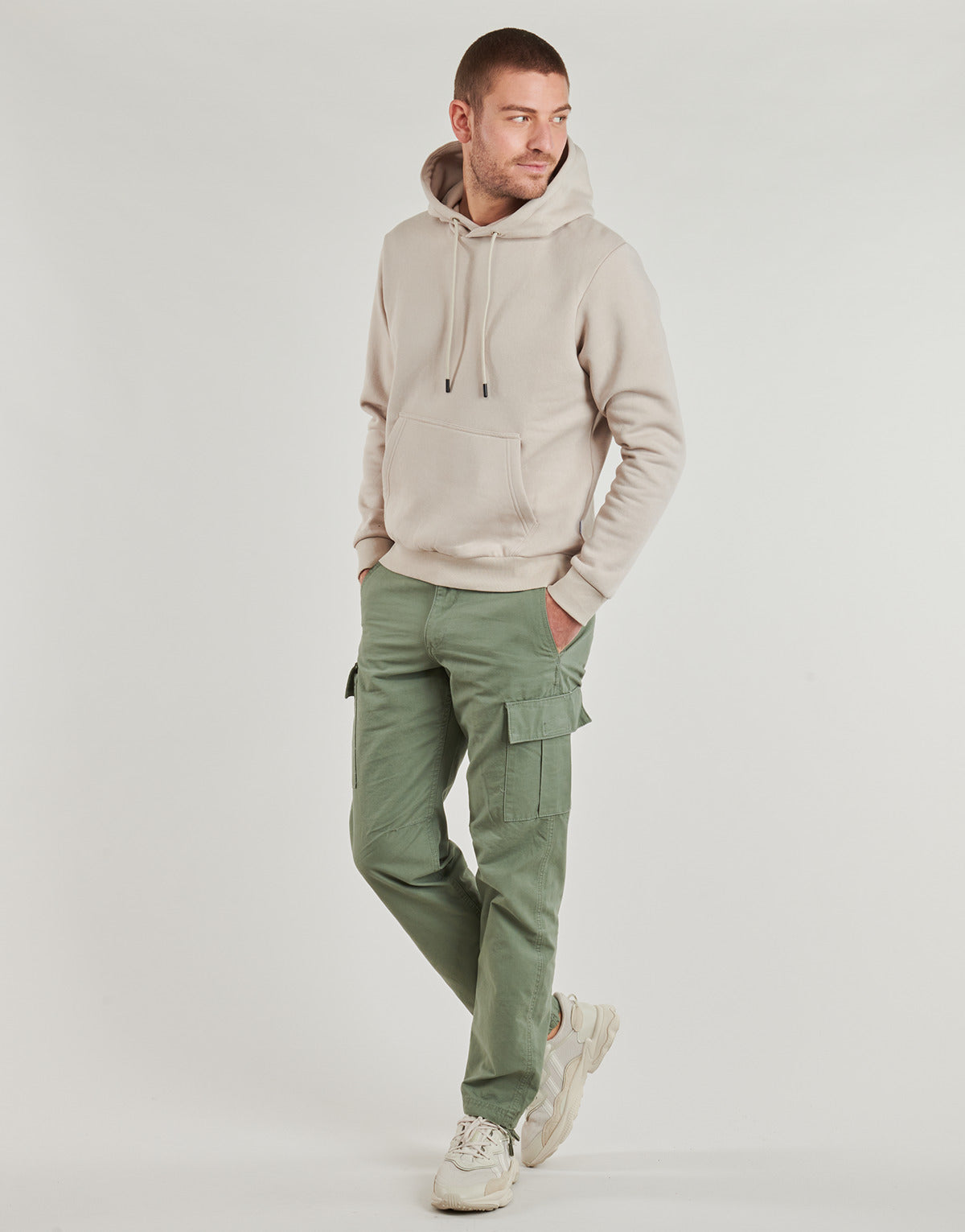 Felpa Uomo Jack & Jones JJEBRADLEY Beige
