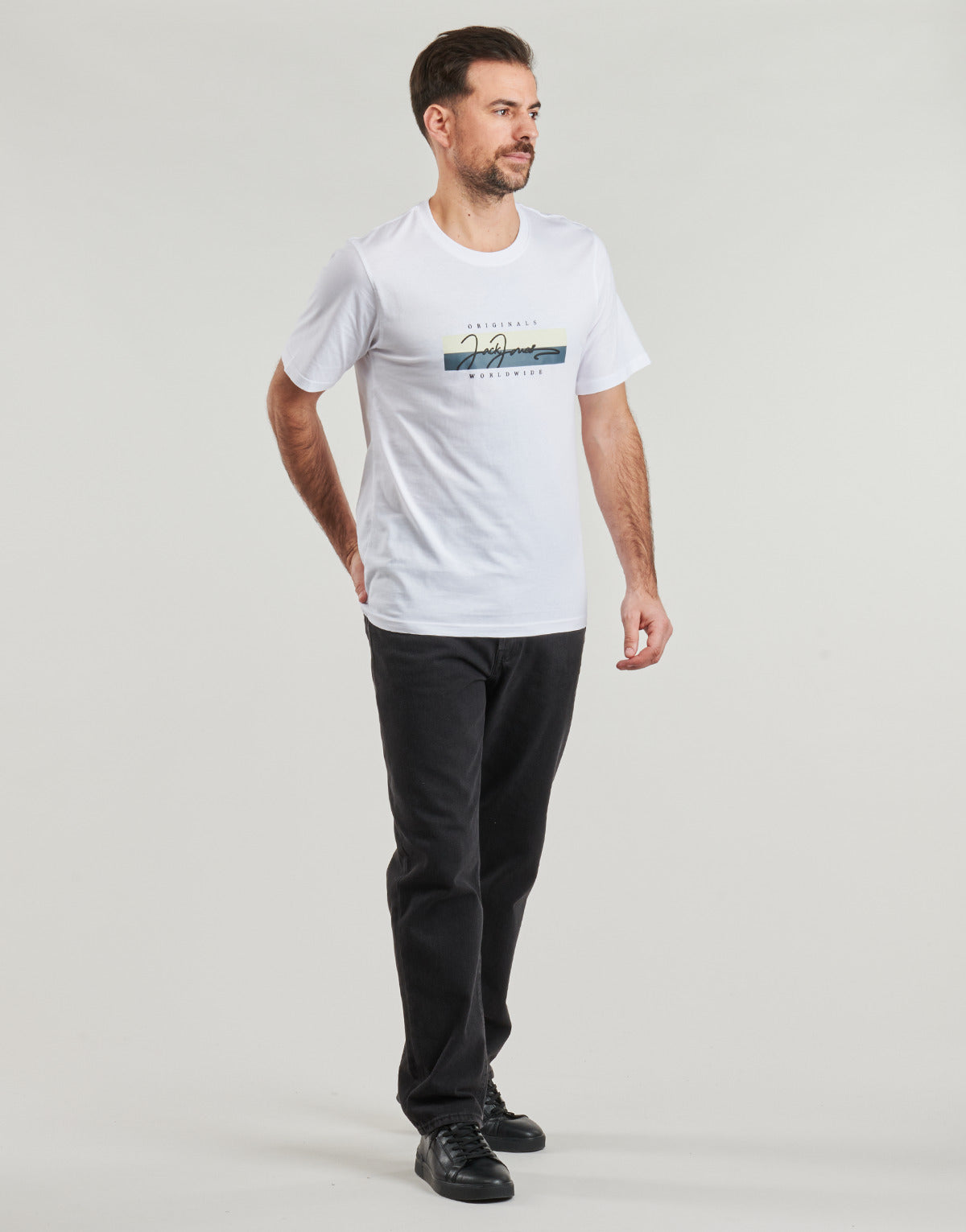 Jeans Uomo Jack & Jones  JJICHRIS  Nero