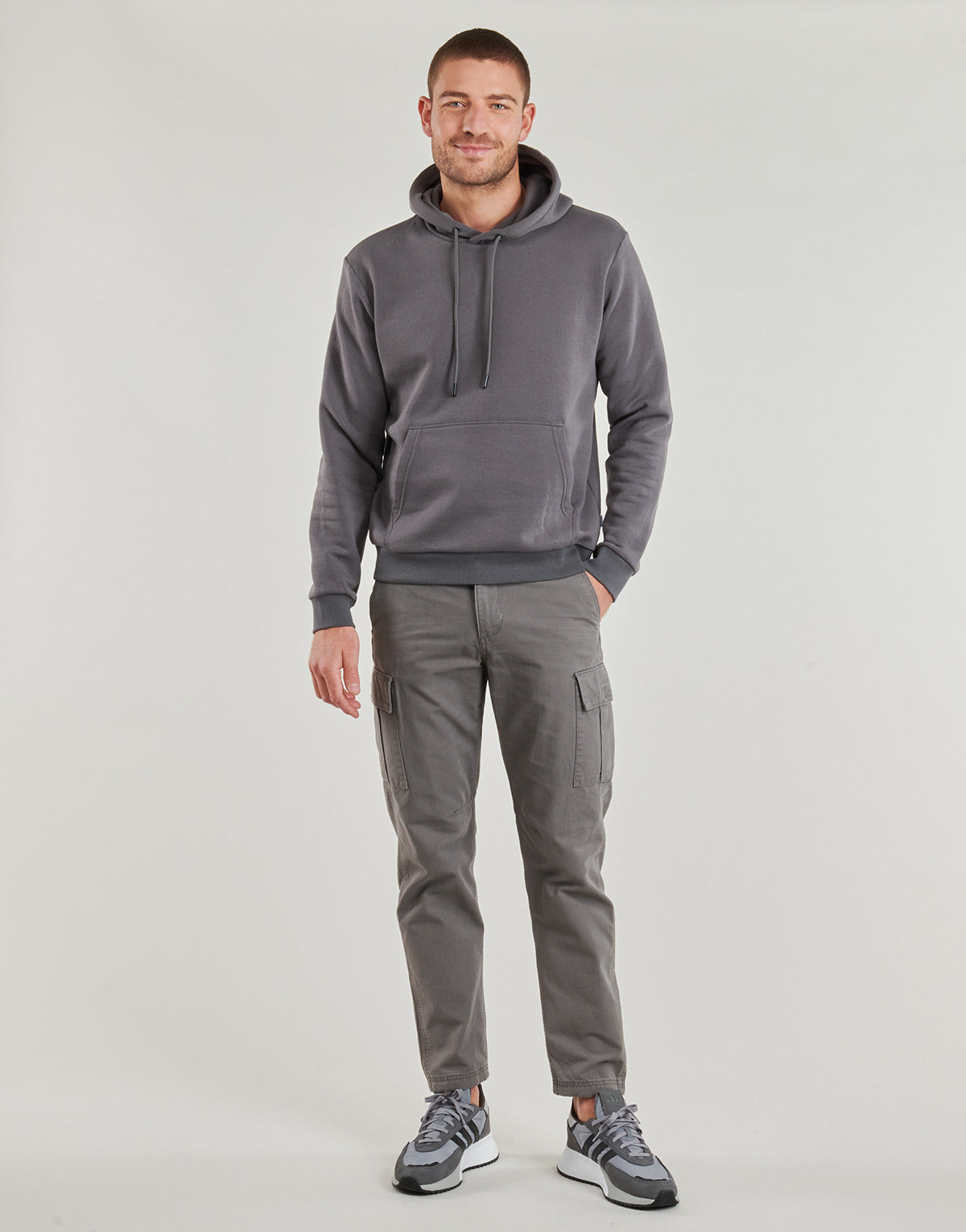 Pantalone Cargo Uomo Jack & Jones JPSTKANE Grigio