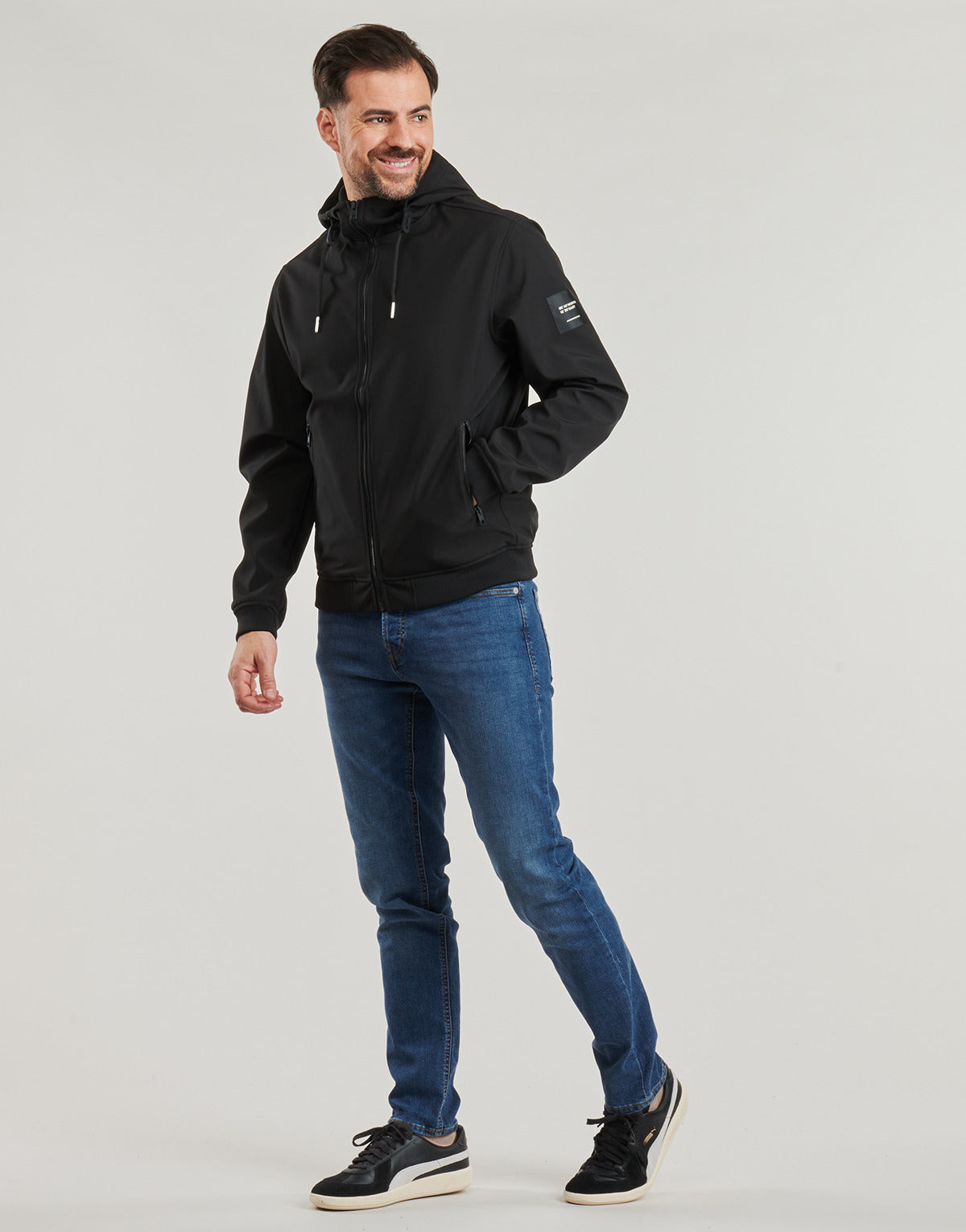Giubbotto Uomo Jack & Jones  JJEBASIC SOFTSHEL  Nero