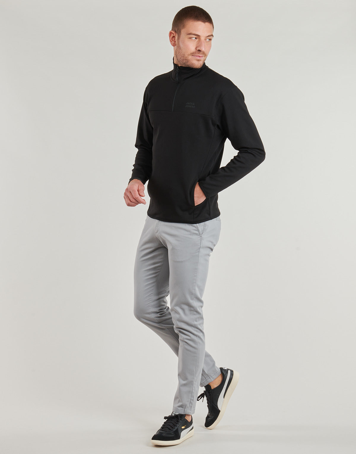 Felpa Uomo Jack & Jones JJMATTY Nero