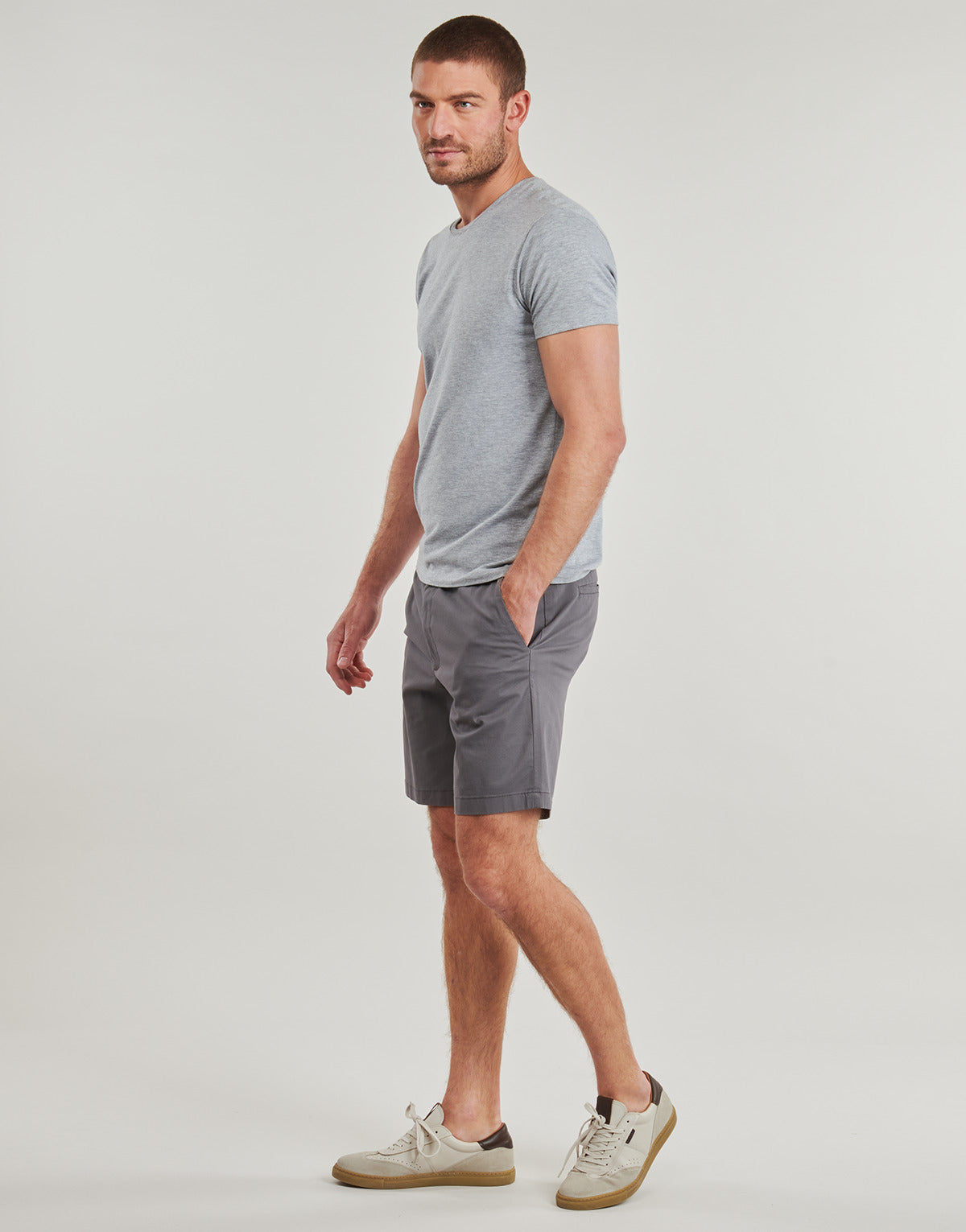 Pantaloni corti Uomo Jack & Jones JPSTJAIDEN Grigio