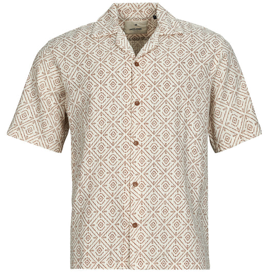 Camicia a maniche corte Uomo Jack & Jones JPRBLUVINCENT Beige