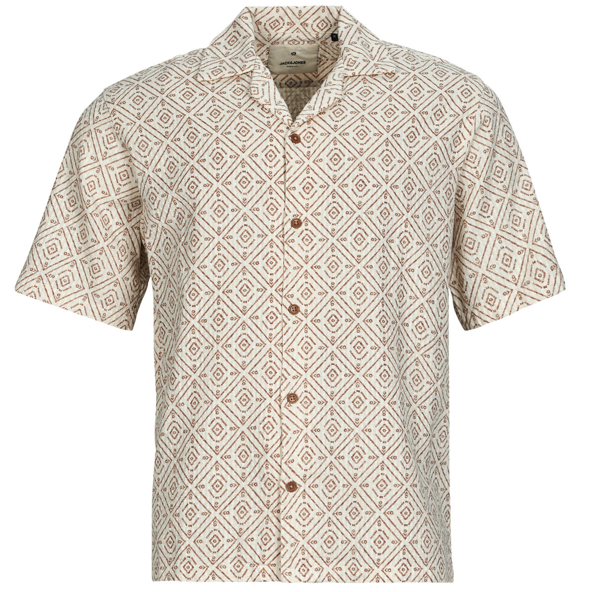 Camicia a maniche corte Uomo Jack & Jones JPRBLUVINCENT Beige