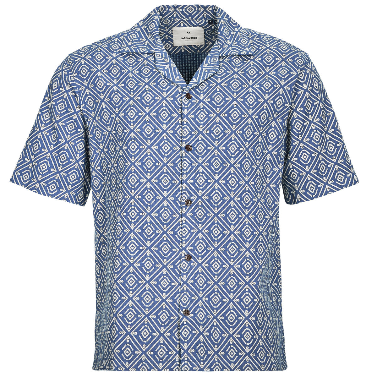Camicia a maniche corte Uomo Jack & Jones JPRBLUVINCENT Marine