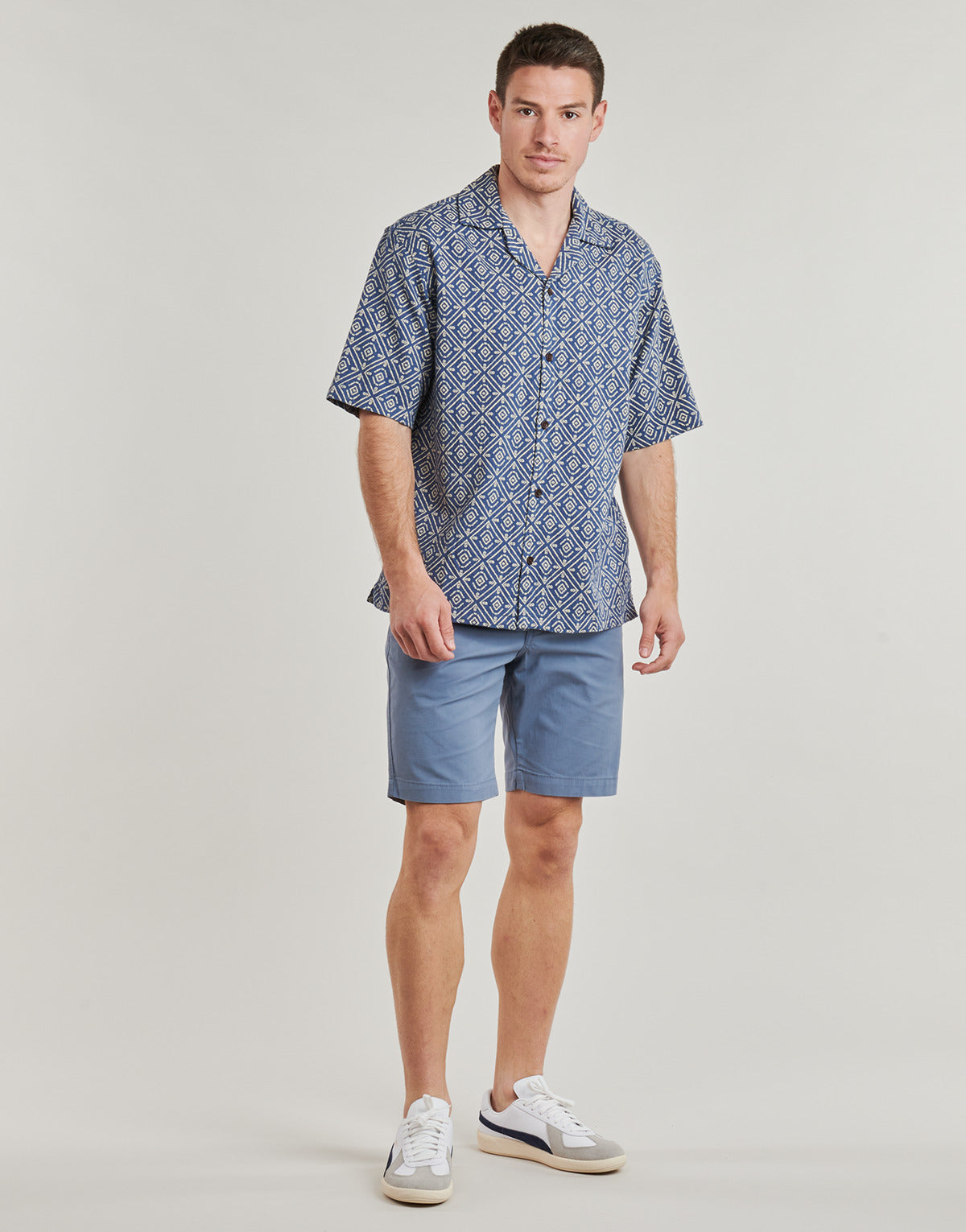 Camicia a maniche corte Uomo Jack & Jones JPRBLUVINCENT Marine